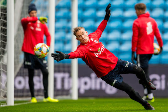 Goalkeeper Sondre Rossbach of Norway