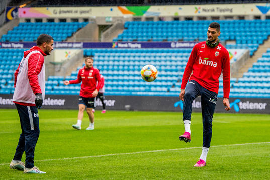 Omar Elabdellaoui and Bjørn Maars Johnsen of Norway