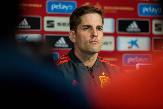 Robert Moreno, head coach of Spain