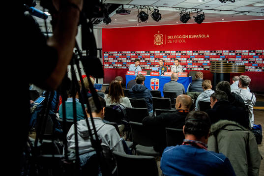 Robert Moreno, head coach of Spain