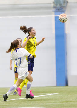 Emilia Pelgander #6, SWE  and Greta Moilanen #17, FINduring