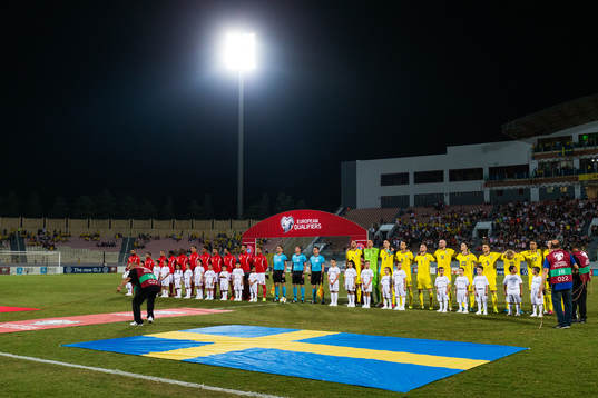 Players of Malta and Sweden