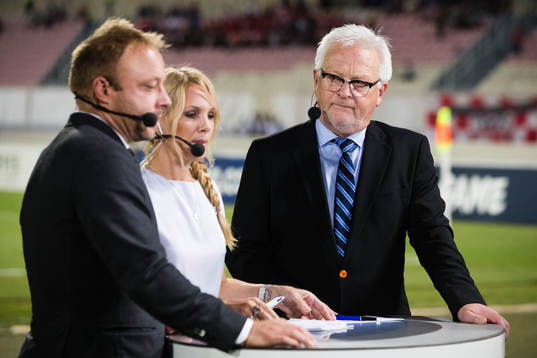 Anders Andersson, Anna Brolin and Hasse Beacke of Cmore