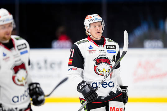 Malmö Redhawks Emil Sylvegård deppar