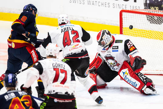 Djurgårdens Anton Hedman gör 3-0 bakom Malmö Redhawks
