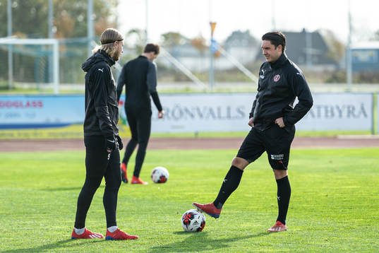 Hittarps Oliver Åkerman och Mikael Berglund Bengtsson