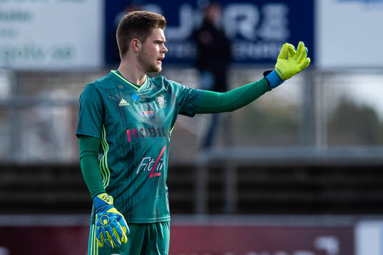 Ängelholms målvakt Robin Streifert