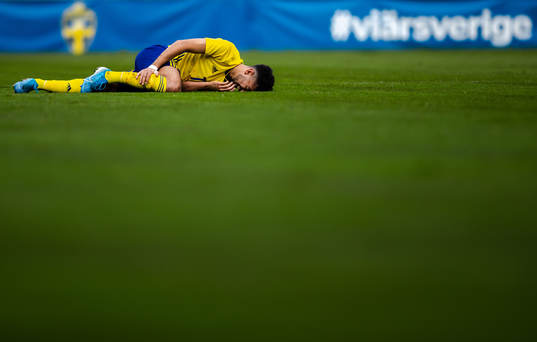 Daleho Irandust of Sweden in pain