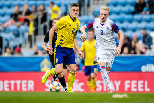 Mattias Svanberg of Sweden and Daniel Hafsteinsson of