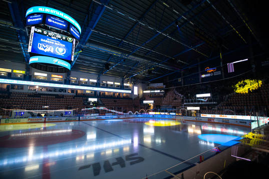 Interiör av Kinnarps arena