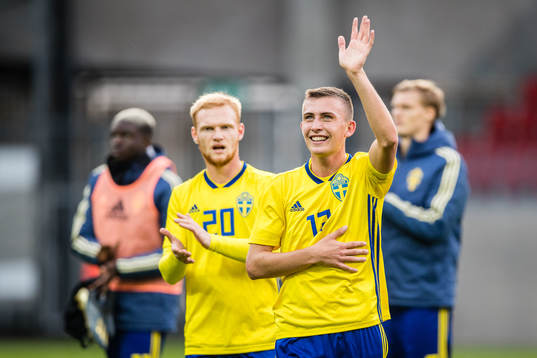 John Björkengren of Sweden celebrates