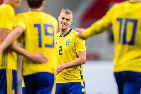 Felix Beijmo of Sweden celebrates