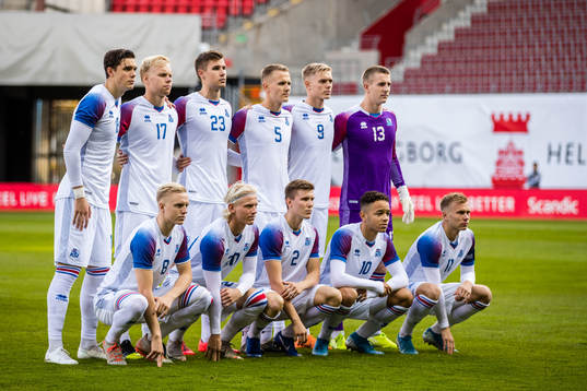 Top left, Willum Thor Willumsson, Sveinn Aron Gudjohnsen,