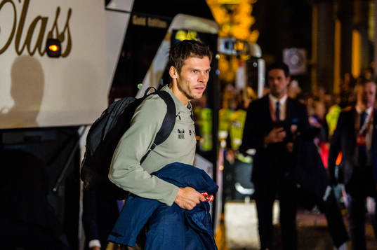 Rune Almenning Jarstein of Norway arrives