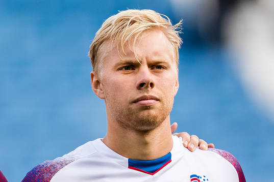 Sveinn Aron Gudjohnsen of Iceland