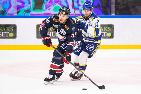 Linköpings Robin Johansson och Leksands Oskar Lang