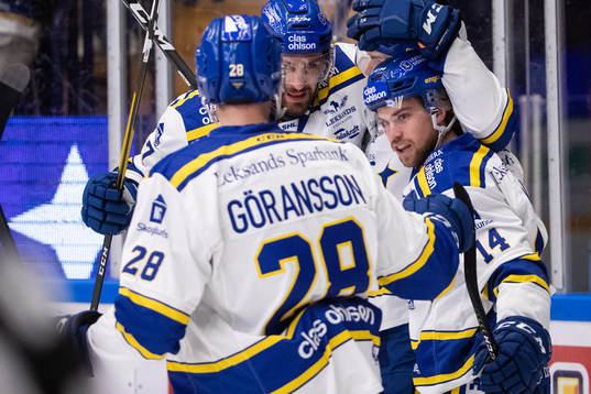Leksands Oskar Lang jublar