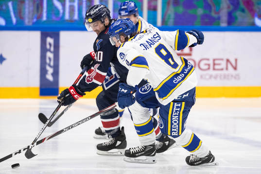 Linköpings Adan Helewka  och Leksands Filip Johansson