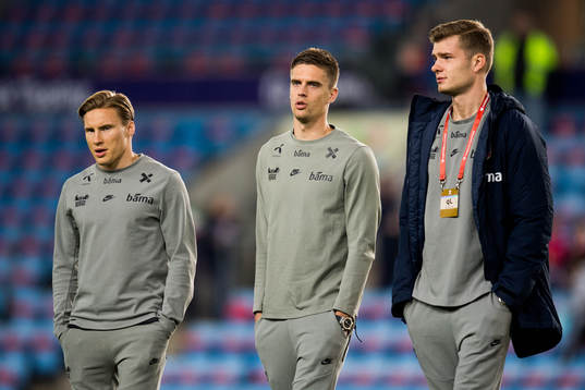 Jonas Svensson, Markus Henriksen and Alexander Sørloth of