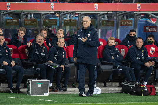 Lars Lagerbäck, head coach of Norway