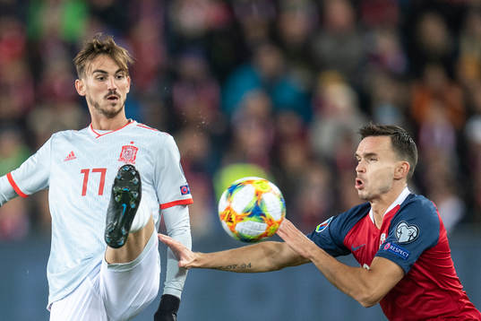 of SpainFabian Ruiz Ole Kristian Selnæs of Norway