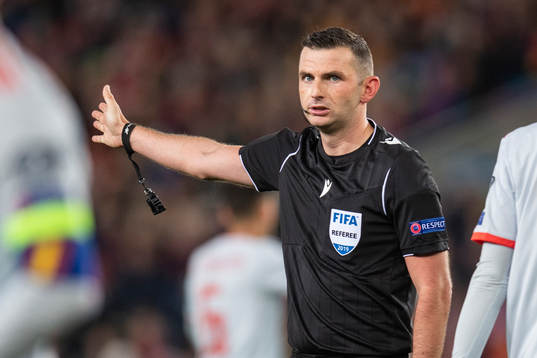 Referee Michael Oliver