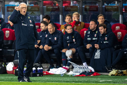 Lars Lagerbäck, head coach of Norway