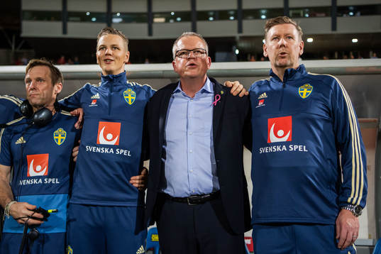 Janne Andersson, head coach and Peter Wettergren, assistant