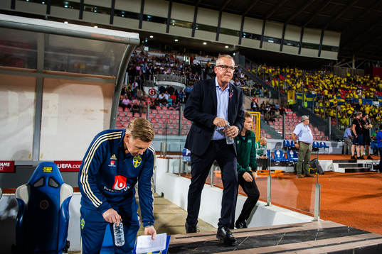 Peter Wettergren, assistant coach and Janne Andersson, head