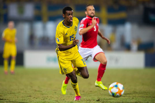 Alexander Isak of Sweden