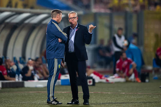 Janne Andersson, head coach and Peter Wettergren, assistant
