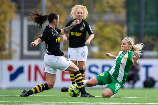 s Nicole Odelberg Modin och Hammarbys Ellen Gibson