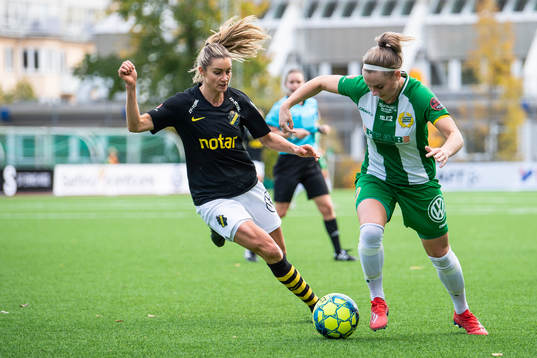 s Madeleine Tegström och Hammarbys Emma Jansson