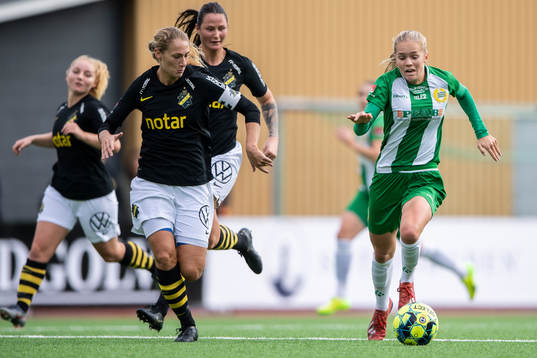 s Matilda Rosqvist och Hammarbys Hanna Lundkvist