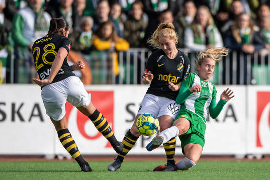s Nicole Odelberg Modin och Sophie Redenstrand mot