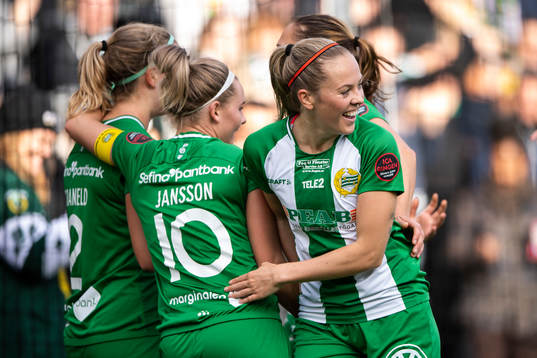 Hammarbys Filippa Graneld, Emma Jansson och Cathrine