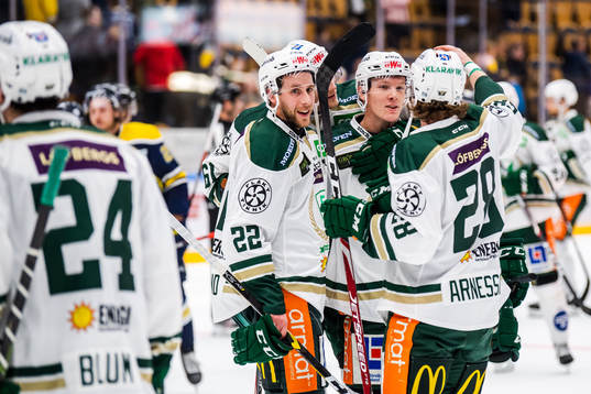 Färjestads Per Åslund, Gustav Rydahl och Linus Arnesson