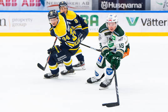 s Jesper Williamsson och Färjestads Gustav Rydahl