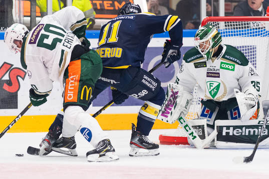 Färjestads målvakt Markus Svensson