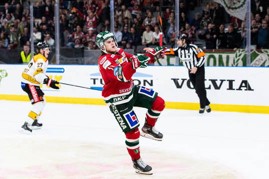 Frölundas Samuel Fagemo jublar