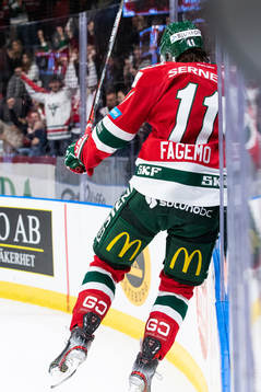 Frölundas Samuel Fagemo jublar