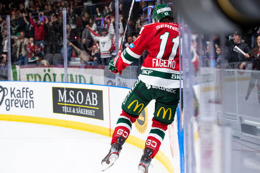 Frölundas Samuel Fagemo jublar