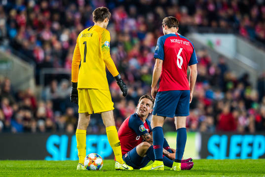 Goalkeeper Rune Almenning Jarstein, Stefan Johansen and