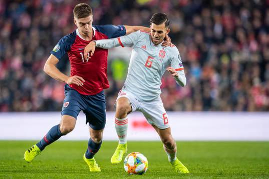 Markus Henriksen of Norway and Dani Ceballos of Spain