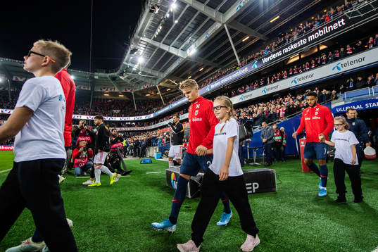 Martin Ødegaard of Norway enters the pitch
