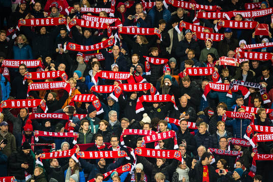 Spectators in the stands