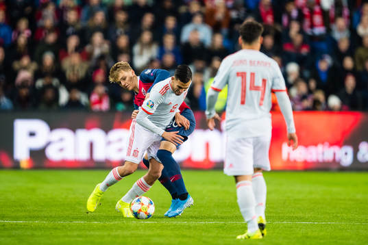 Martin Ødegaard of Norwayand Dani Ceballos of Spain