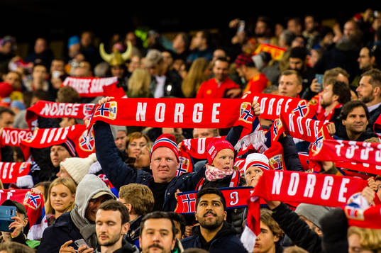Spectators in the stands