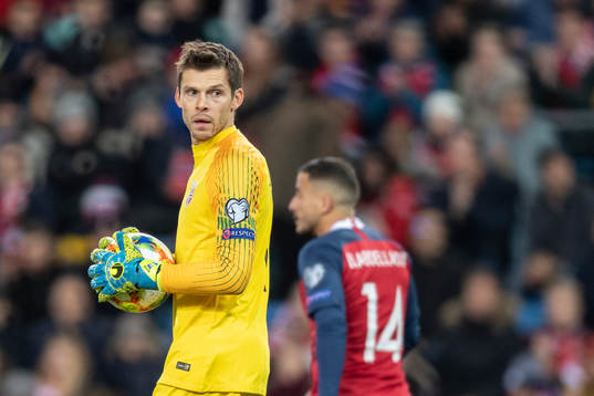 goalkeeper Rune Almenning Jarstein of Norway