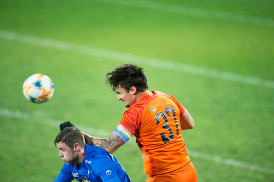 Kristianstads Armin Aganovic i matchen i division 1 mellan